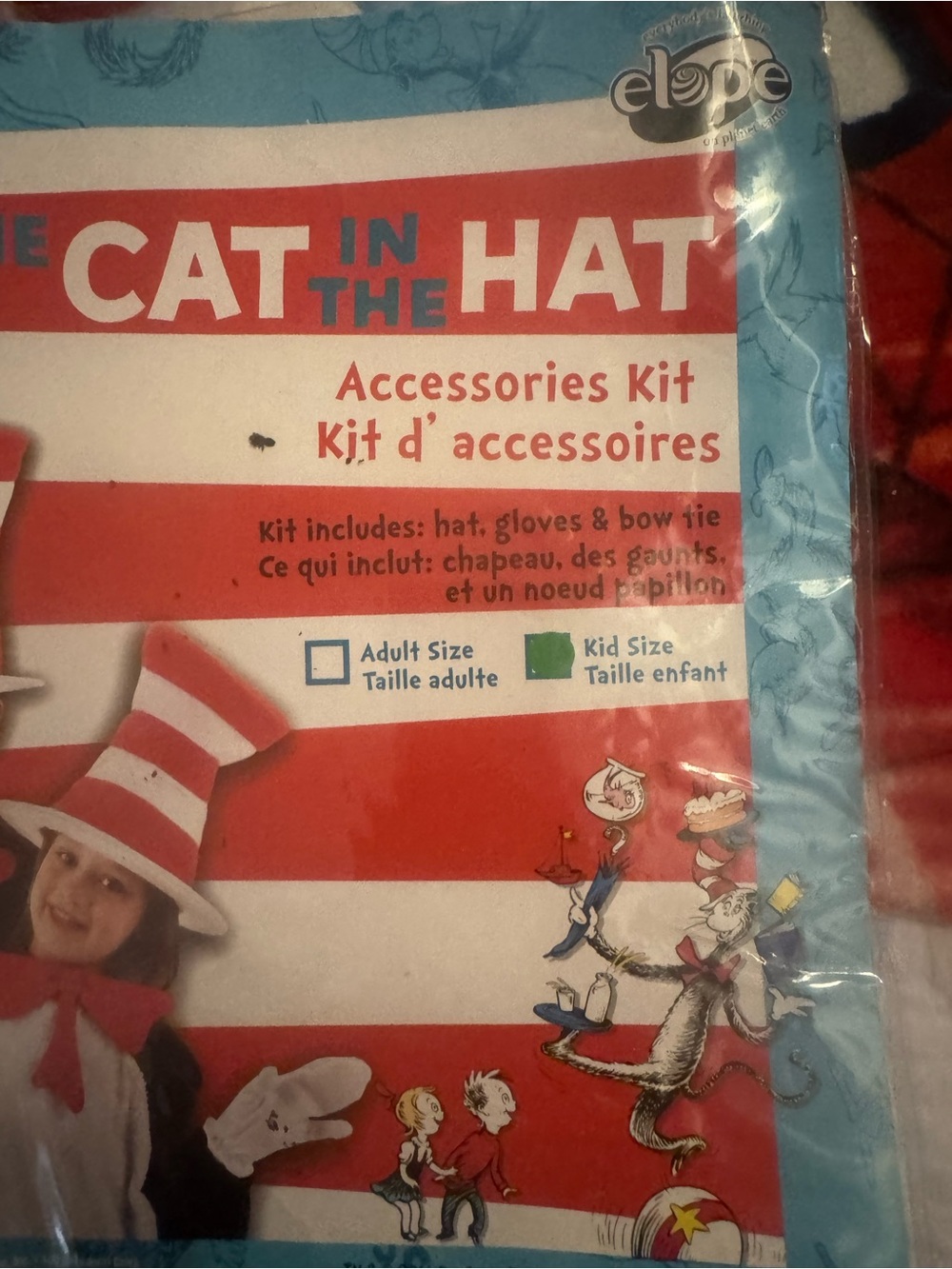 Dr. Seuss Cat in the Hat Accessories Kit - Red, White & Blue